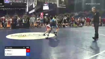 122 lbs Consi Of 8 #1 - Angelina Pena, Michigan vs Camryn Brown, Connecticut