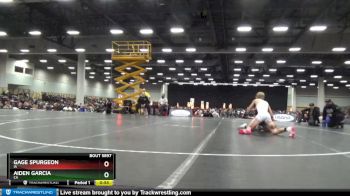 106 lbs Cons. Semi - Gage Spurgeon, IA vs Aiden Garcia, CA