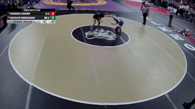 Champ. Round 1 - Samara Baker, Lincoln East Girls vs Kaitlyn Ferguson, Millard West Girls