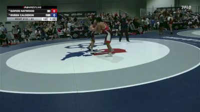 63 lbs Cons. Round 5 - Savion Haywood, Iguana Wrestling Club vs Ruben Calderon, Paradigm Wrestling