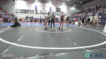 105 lbs Rr Rnd 3 - Averie Olvera, Honey Badgers Wrestling Club vs Kipten Justus, Mannford Pirate Youth Wrestling