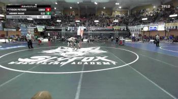 126 lbs Champ. Round 1 - Asher Haag, Ellis Hs vs Tyson Peters, Leoti-Wichita County Hs