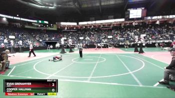 84 lbs Champ. Round 1 - Evan Grenamyer, AUS1 vs Cooper Hallman, MLW2