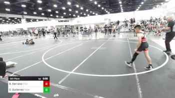 78 lbs 5th Place - Braxten Serrano, Stout Wrestling Academy vs Daniel Gutierrez, Team Selma