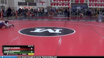 70 lbs Cons. Round 3 - Karson Ellenberg, Pack 732 vs Logan Kleinknight, Waconia Wildcats