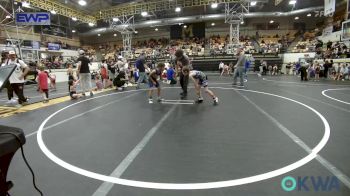 58 lbs Consi Of 8 #1 - Huxley Kelton, Harrah Little League Wrestling vs Daxon Webb, Noble Takedown Club