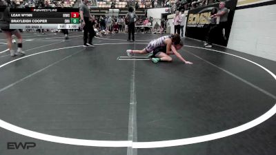 115 lbs Rr Rnd 3 - Leah Wynn, El Reno Wrestling Club vs BRAYLEIGH COOPER, Shelton Wrestling Academy