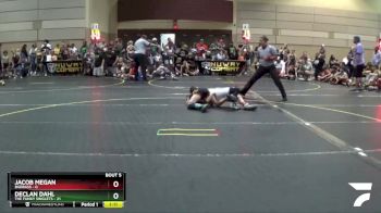 91 lbs Round 2 (6 Team) - Declan Dahl, The Funky Singlets vs Jacob Megan, BadBass