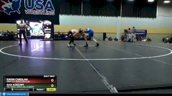 125 lbs Cons. Round 2 - Gavin Carolan, Iowa City Wrestling Club vs Dax Koedam, The Arena Wrestling Academy