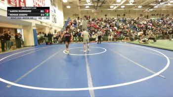 Boys 138 lbs Quarterfinal - Aaron Rodriguez, Hollister Boys vs Rowan Joseph, Saint Francis Boys