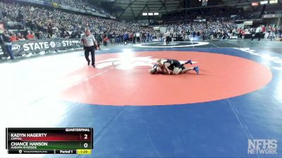 3A 113 lbs Quarterfinal - Chance Hanson, Auburn Riverside vs Kadyn Hagerty, Capital