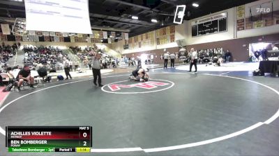 190 lbs Quarterfinal - Ben Bomberger, Poway vs Achilles Violette, Patriot