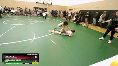 84-92 lbs Round 1 - Teia Cazac, Redmond Wrestling vs Jordan Dunigan, NWWC