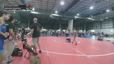 106 lbs Round 3 (4 Team) - Dillynger Harris, SHENANDOAH VALLEY WC vs Emerson Thompson, GREAT NECK WC - GREEN
