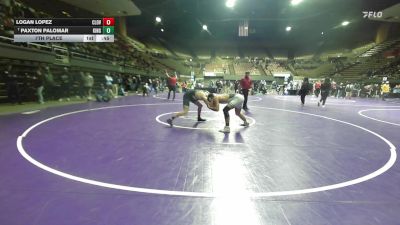 157 lbs 7th Place - Logan Lopez, Clovis East vs Paxton Palomar, Kingsburg
