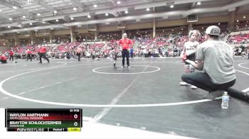 46 lbs Champ. Round 1 - Brayton Schlochtermeier, Hoisington vs Waylon Hartmann, South Central Punishers