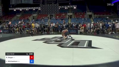 170 lbs Cons 16 #2 - Riggin Boger, Utah vs Lars Michaelson, Washington