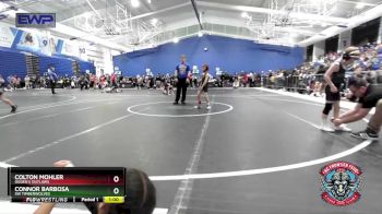 58 lbs Cons. Semi - Colton Mohler, Ogden`s Outlaws vs Connor Barbosa, SW Timberwolves