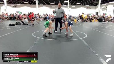 60 lbs Round 6 (8 Team) - Brady Bellavia, Mat Warriors vs Tony Woodall, New England Gold