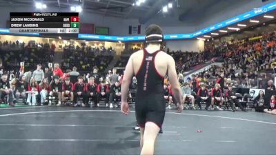 215 lbs Quarterfinal - Jaxon McDonald, Nashua-Plainfield vs Drew Lansing, Don Bosco