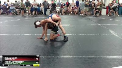 120 lbs Round 2 (4 Team) - Dylan Bales, Pursuit WA vs Nicholas Wengert, Moser`s Mat Monster