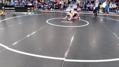 119-125 lbs Round 2 - Kevin Lopez, Grand Island vs Ethan Smith, Bellevue East