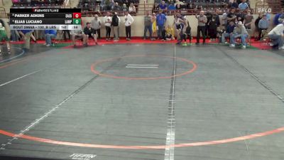 100_B lbs Semifinal - Parker Adkins, Saegertown vs Elias Luciano, Lampeter-Strasburg