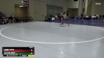 150 lbs Cons. Semi - Larry Davis, B.R.A.W.L vs Kolton West, Live Oak Wrestling Club