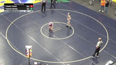 82 lbs Consi Of 32 #1 - Chase Young, Brookville vs Rowan Weikel, Central Mountain