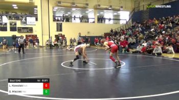 113 lbs 5th Place - Luke Kowalski, St. John's College High School vs Georgio Mazzeo, Paulsboro