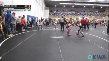 83 lbs 3rd Place - Kaydan Osborn, Ponca City Wildcat Wrestling vs Knox Squier, Haysville Wrestling Club