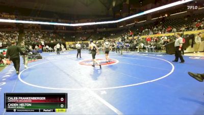 120 Class 4 lbs Champ. Round 1 - Caleb Frankenberger, Lafayette (Wildwood) vs Caden Helton, Francis Howell