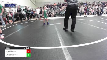 55 lbs Quarterfinal - Colt Watson, Warner Eagles Youth Wrestling vs Liliana Guerrero, Brushy Wrestling Club