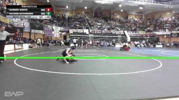 120 lbs Champ. Round 1 - Gunner Wente, Hoxie HS vs Hayden Rathgeber, Anthony/Harper-Chaparral HS