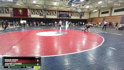 165 lbs Quarterfinal - Khalid Ghani, Modesto College vs Sawyer Casarez, Shasta College