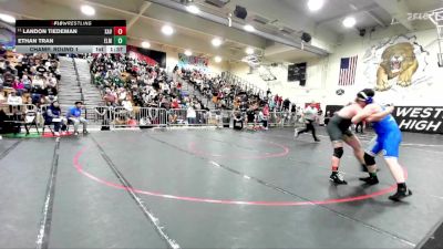 285 lbs Champ. Round 1 - Landon Tiedeman, Xavier Prep vs Ethan Tran, El Monte