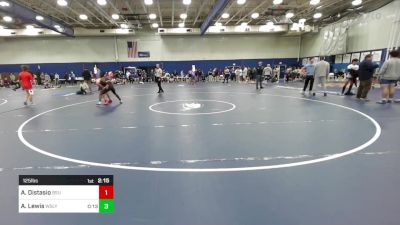 125 lbs Consi Of 16 #2 - Adam Distasio, Bridgewater vs Amari Lewis, Wesleyan