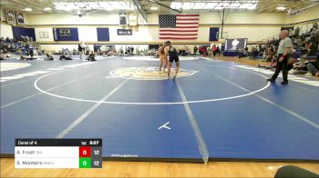 174 lbs Consi Of 4 - Adam Frost, Trinity vs Sean Monteiro, Western New England