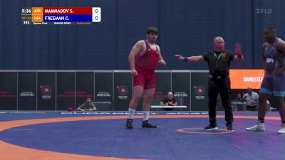 130 kg Quarterfinal - Courtney Freeman, USA vs Sarkhan Mammadov, AZE