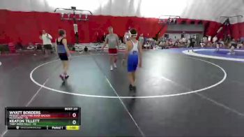 90-92 lbs Round 1 - Wyatt Borders, Pequot Lakes/Pine River Backus Roadcrew vs Keaton Tillett, Thief River Falls
