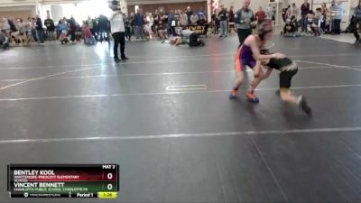 70 lbs Round 1 - Bentley Kool, Whittemore-prescott Elementary School vs Vincent Bennett, Charlotte Public School Charlotte MI