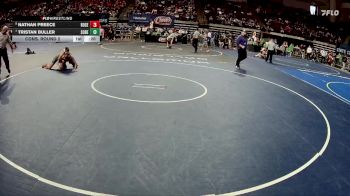 D 3 120 lbs Cons. Round 2 - Tristan Buller, South Beauregard vs Nathan Preece, Rosepine