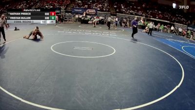D 3 120 lbs Cons. Round 2 - Tristan Buller, South Beauregard vs Nathan Preece, Rosepine