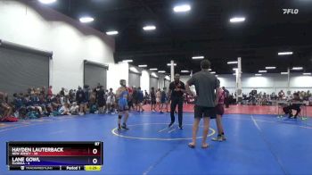 87 lbs Placement Matches (8 Team) - Hayden Lauterback, New Jersey vs Lane Gowl, Florida