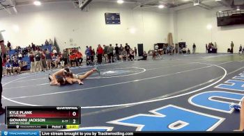 184 lbs Quarterfinal - Giovanni Jackson, Harper College vs Kyle Plank, UW Lacrosse