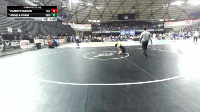 Girls 4A 110 lbs Quarterfinal - Kamryn Mason, Lake Stevens (Girls) vs Angela Pham, Emerald Ridge (Girls)