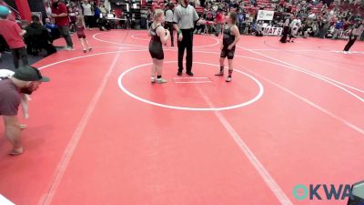 130 lbs Rr Rnd 3 - Hailey Miller, Ponca City Wildcat Wrestling vs Aubrey Jardot, Perry Wrestling Academy