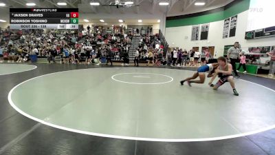 138 lbs Cons. Round 2 - Robinson Yoshino, McDonald County High School Wr vs Jaxsen Draves, GI Grapplers