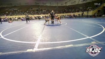 100 lbs Consi Of 8 #1 - Colt Powell, Cushing Tigers vs Carter Burdick, Broken Bow Youth Wrestling