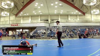 75 lbs Round 2 (6 Team) - Wyatt Melchi, Garrett Wrestling Club vs Griffin Johanson, Webo Wrestling Club